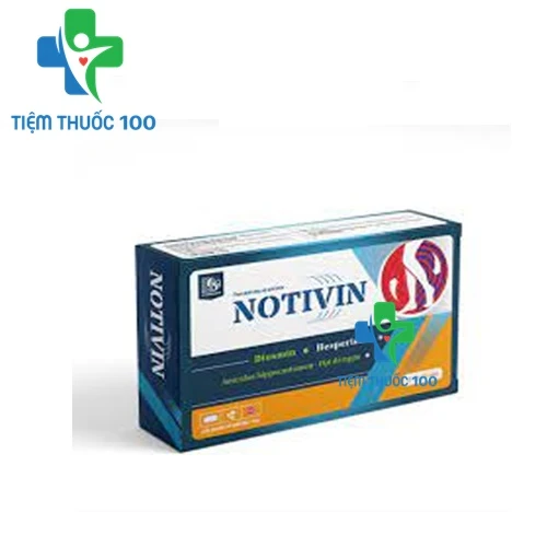 Notivin - Hỗ trợ điều trị bệnh trĩ hiệu quả của Nutramed