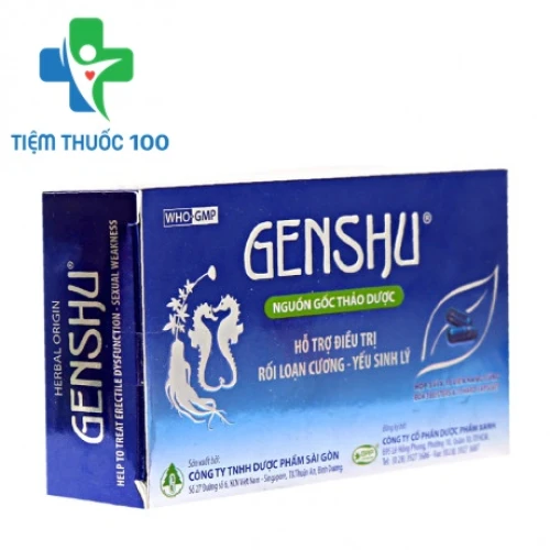 Genshu - Hỗ trợ điều trị yếu sinh lý, rối loạn cương dương hiệu quả