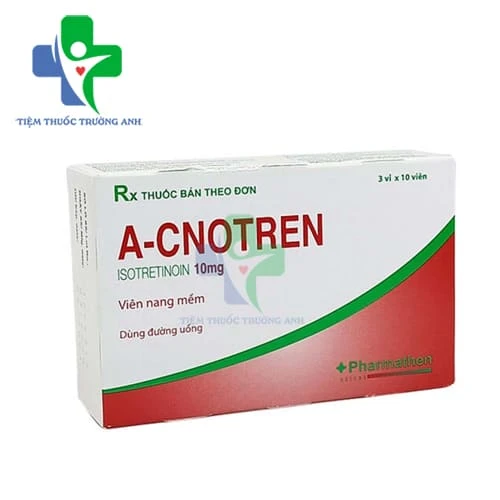 A-Cnotren 10mg GAP Pharma - Thuốc trị mụn trứng cá dạng nặng
