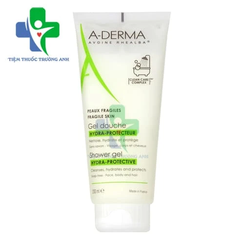 A-Derma Shower Gel Hydra-Protective 200ml - Sữa rửa mặt và tắm gội của Pháp