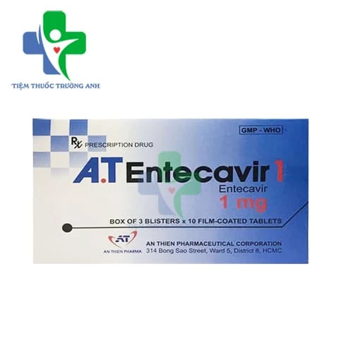 A.T Entecavir 1mg - Thuốc điều trị viêm gan B mãn tính