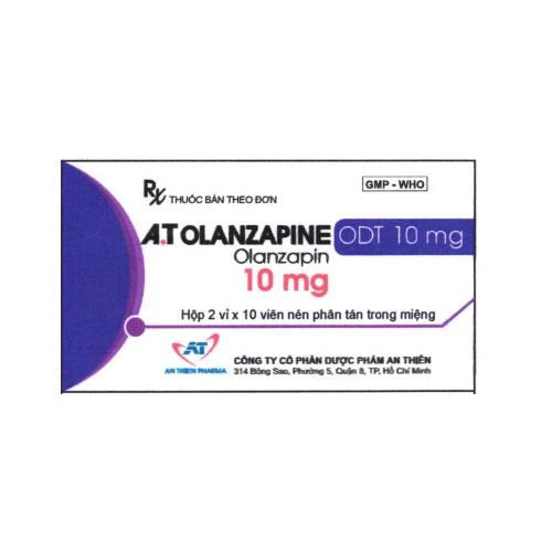 A.T Olanzapine ODT 10mg - Thuốc điều trị tâm thần phân liệt của An Thiên