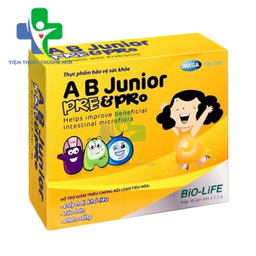 AB Junior Pre & Pro Unison Pharm - Hỗ trợ làm giảm triệu chứng rối loạn tiêu hóa