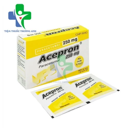 Acepron 250mg VPC - Thuốc giảm đau, hạ sốt của Dược phẩm Cửu Long