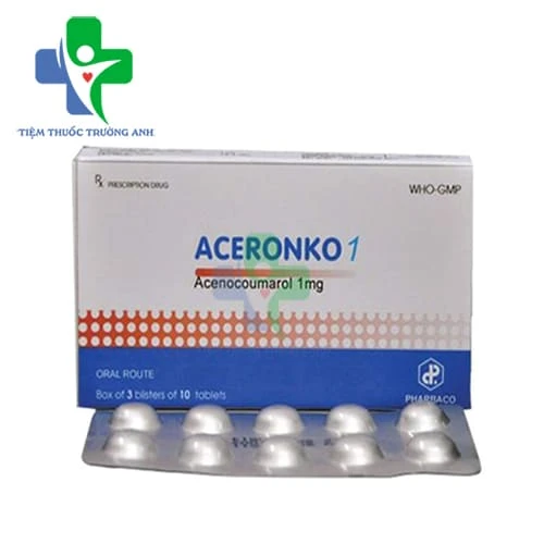 Aceronko 1 Pharbaco - Thuốc điều trị tắc huyết khối tĩnh mạch
