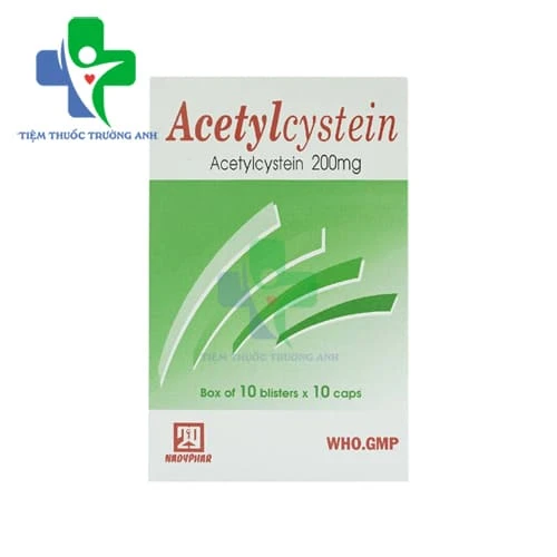 Acetylcystein 200mg Nadyphar (viên) - Thuốc tiêu nhầy hiệu quả