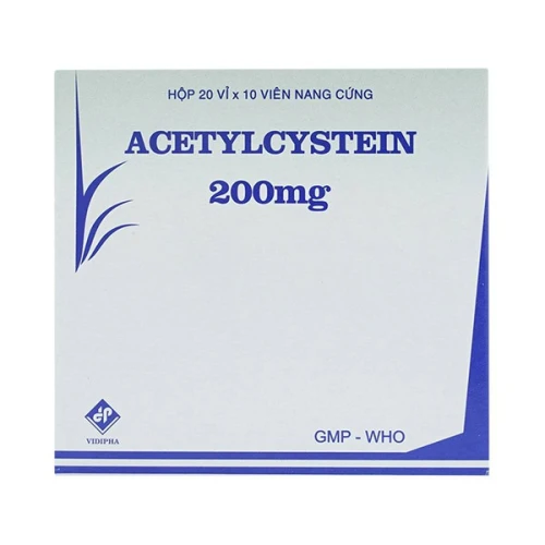 Acetylcystein 200mg Vidipha - Hỗ trợ điều trị bệnh đường hô hấp