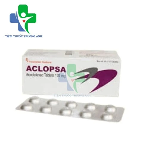 Aclopsa 100mg Zim Lab - Thuốc điều trị giảm đau, kháng viêm