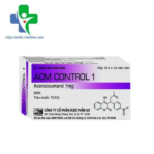 ACM Control 1 F.T Pharma - Thuốc dùng dự phòng huyết khối tĩnh mạch