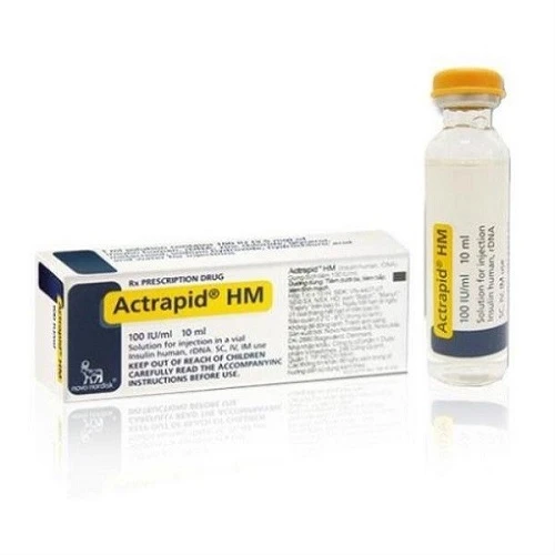 Actrapid HM 100 IU/ml 10ml - Thuốc điều trị bệnh đái tháo đường hiệu quả