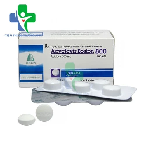 Acyclovir Boston 800mg - Thuốc điều trị nhiễm Herpes và thủy đậu