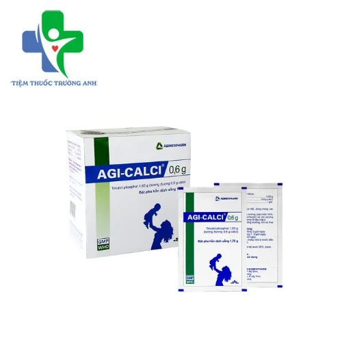 Agi-calci (gói) Agimexpharm - Hỗ trợ bổ sung calci cho cơ thể
