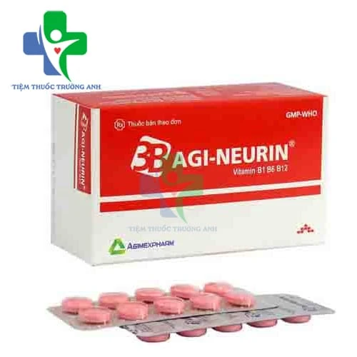 Agi- neurin Agimexpharm - Điều trị các triệu chứng bệnh do thiếu Vitamin B1, B6, B12