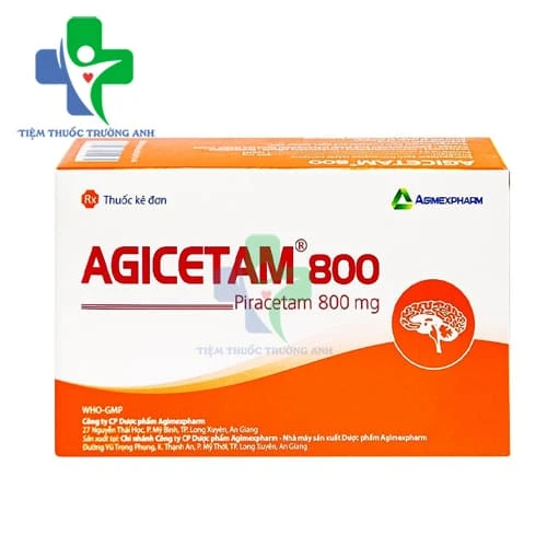 Agicetam 800 Agimexpharm - Thuốc điều trị triệu chứng chóng mặt