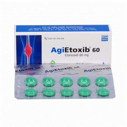 Agietoxib 60 Agimexpharm - Giảm triệu chứng của các bệnh viêm xương khớp
