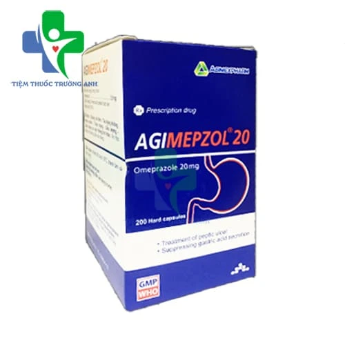 Agimepzol 20 Agimexpharm (200 viên) - Thuốc điều trị loét dạ dày, tá tràng