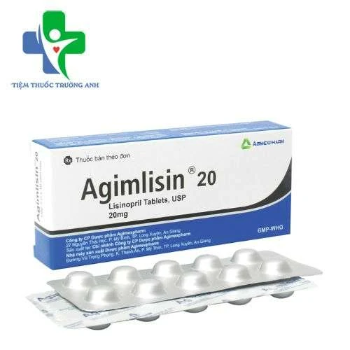 Agimlisin 20 Agimexpharm - Điều trị tăng huyết áp