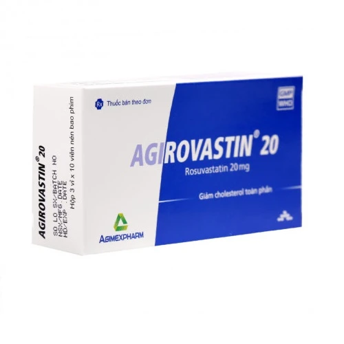 Agirovastin 20mg - Thuốc điều trị tăng Cholesterol hiệu quả