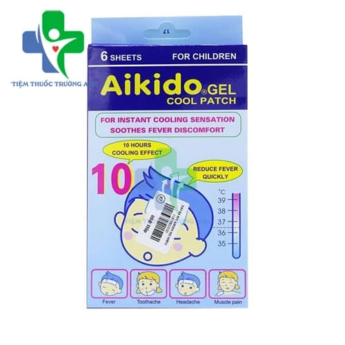 Aikido Gel Cool Patch Caleb Pharma - Miếng dán hạ sốt