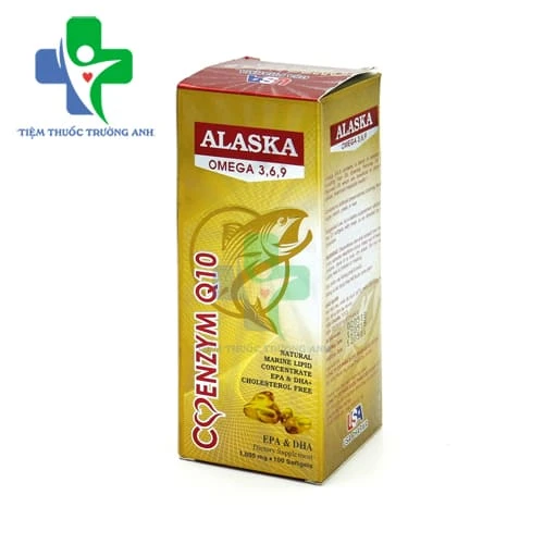 Alaska Omega 3,6,9 Coenzym Q10 (100 viên) - Viên uống bổ sung dưỡng chất