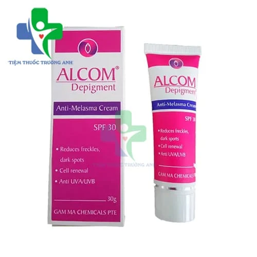 Alcom Depigment SPF 30g - Giúp làm mờ nám và tàn nhang