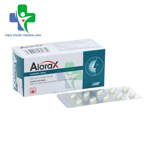 Alorax 10mg Pymepharco - Thuốc điều trị viêm mũi dị ứng, viêm da dị ứng