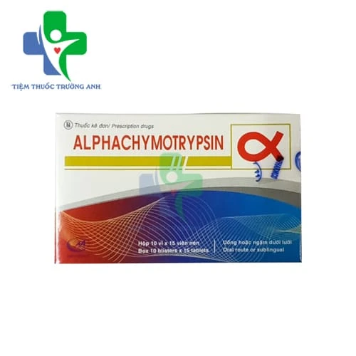 Alphachymotrypsin 4200IU Minh Hải - Thuốc điều trị phù nề