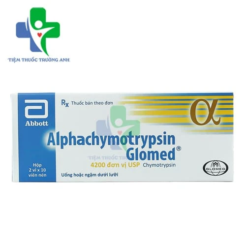Alphachymotrypsin Glomed - Thuốc điều trị phù nề sau chấn thương