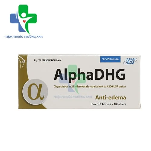 AlphaDHG 4200IU - Thuốc điều trị phù nề hiệu quả