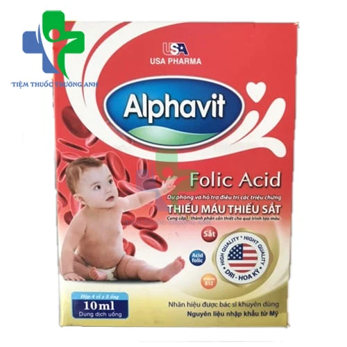 Alphavit Folic Acid MediUSA - Giúp bổ sung sắt cho trẻ em