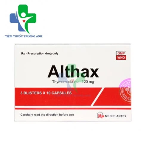 Althax 120mg Mediplantex - Hỗ trợ điều trị và dự phòng các bệnh do nhiễm khuẩn đường hô hấp