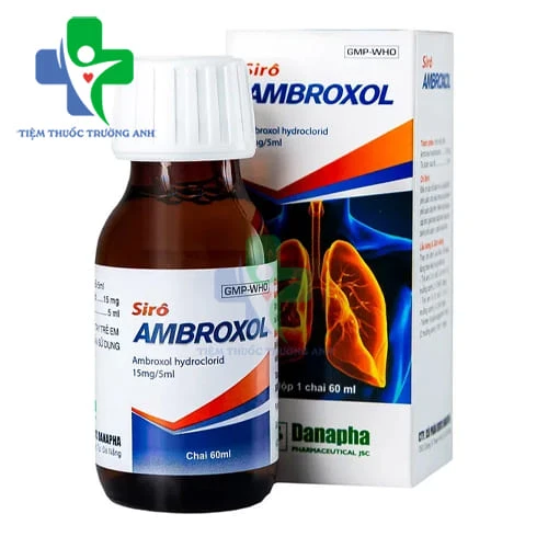 Ambroxol 60ml Danapha - Thuốc điều trị các bệnh rối loạn hô hấp