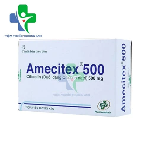 Amecitex 500mg OPV - Thuốc điều trị bệnh mạch máu não