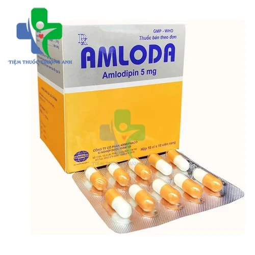 Amloda 5 Armepharco - Thuốc điều trị tăng huyết áp