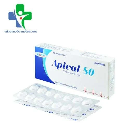 Apival 80 Apimed - Điều trị tăng huyết áp ở người lớn