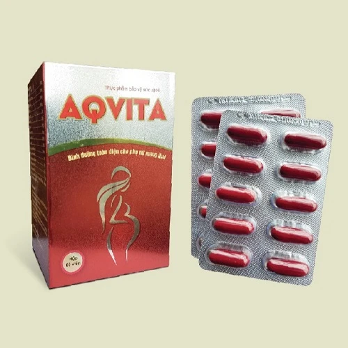 AQ VITA - Viên uống bổ sung sắt, Axit folic cho phụ nữ mang thai hiệu quả