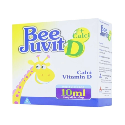 Dung Dịch Uống Bổ Sung Canxi Cho Trẻ Bee Juvit Calci Vitamin D Ống 10Ml