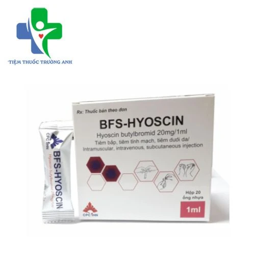 BFS-Hyoscin 20mg/1ml CPC1 - Điều trị co thắt dạ dày – ruột