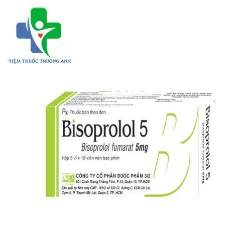Bisoprolol 5 F.T.Pharma - Điều trị triệu chứng tăng huyết áp