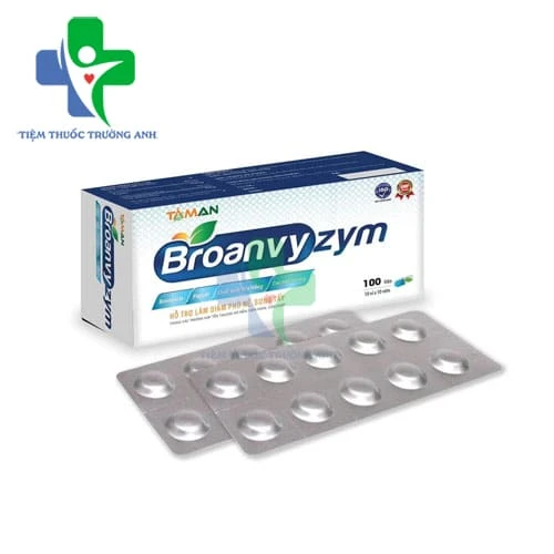 Broanvyzym - Hỗ trợ giảm tình trạng phù nề, bầm tím, sưng đau