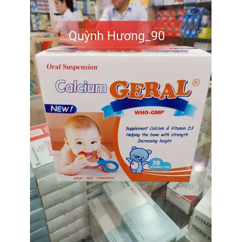 Calcium Geral - Bổ sung canxi, giúp xương trẻ em chắc khỏe hiệu quả
