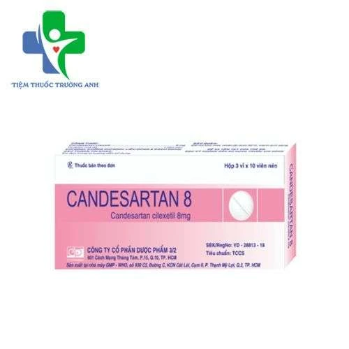 Candesartan 8 F.T.Pharma - Thuốc chỉ định tăng huyết áp hiệu quả