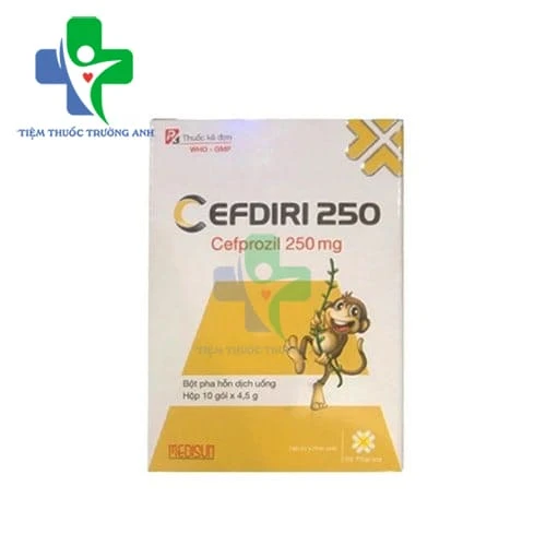 Cefdiri 250 Medisun - Thuốc điều trị nhiễm khuẩn của Việt Nam