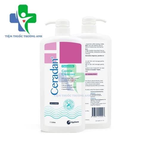 Ceradan Gentle Cleanser 500ml - Sữa rửa mặt và tắm gội toàn thân
