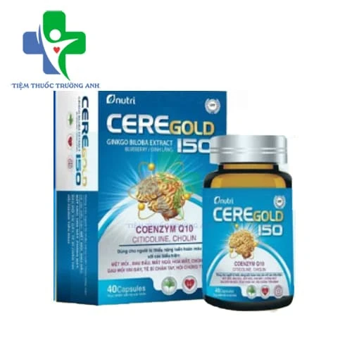 Ceregold 150 Santex - Hỗ trợ hoạt huyết, tăng cường tuần hoàn máu não