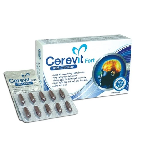 Cerevit Fort - Bổ sung dinh dưỡng, hỗ trợ điều trị thiếu máu não