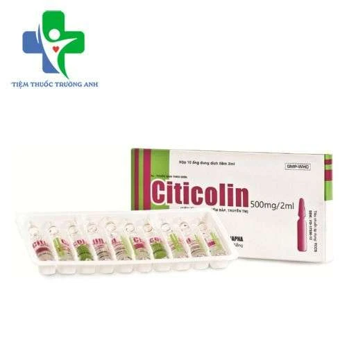 Citicolin 500mg/2ml Danapha - Điều trị rối loạn ý thức hiệu quả