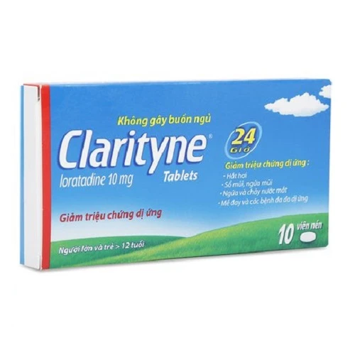Clarityne 10mg - Thuốc điều trị dị ứng hiệu quả 