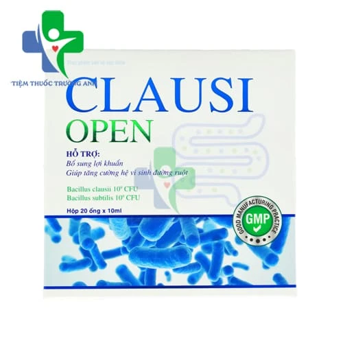 Clausi Open Vgas - Hỗ trợ giảm triệu chứng rối loạn tiêu hóa