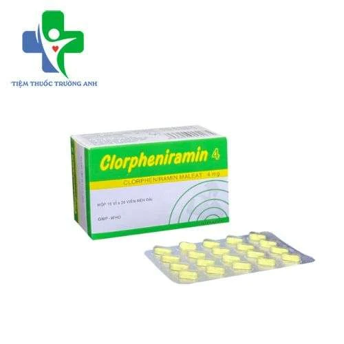 Clopheniramin 4 mg F.T Pharma - Ðiều trị viêm mũi dị ứng